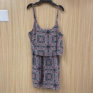 Love Reign White Print Romper Size Large